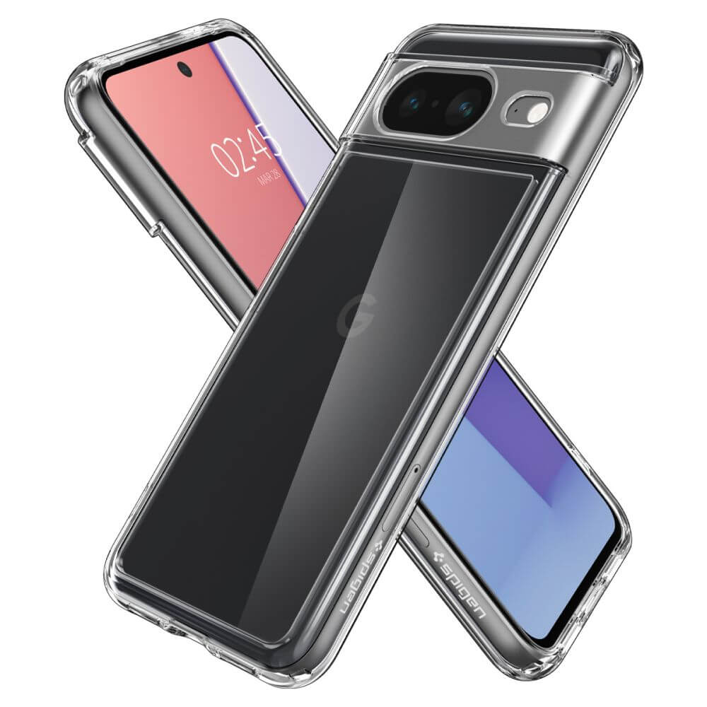Противоударен Калъф за Google Pixel 8, Spigen Ultra Hybrid Case, Прозрачен (4)