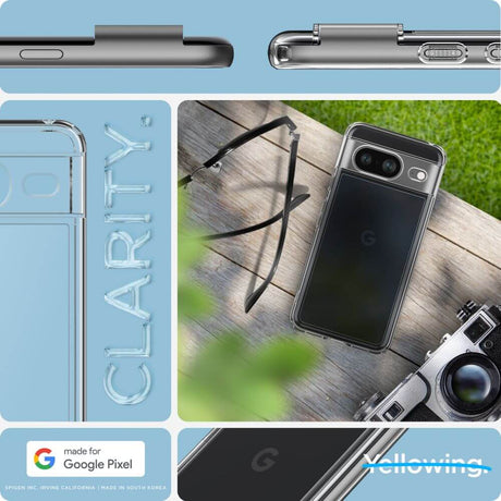 Противоударен Калъф за Google Pixel 8, Spigen Ultra Hybrid Case, Прозрачен (7)