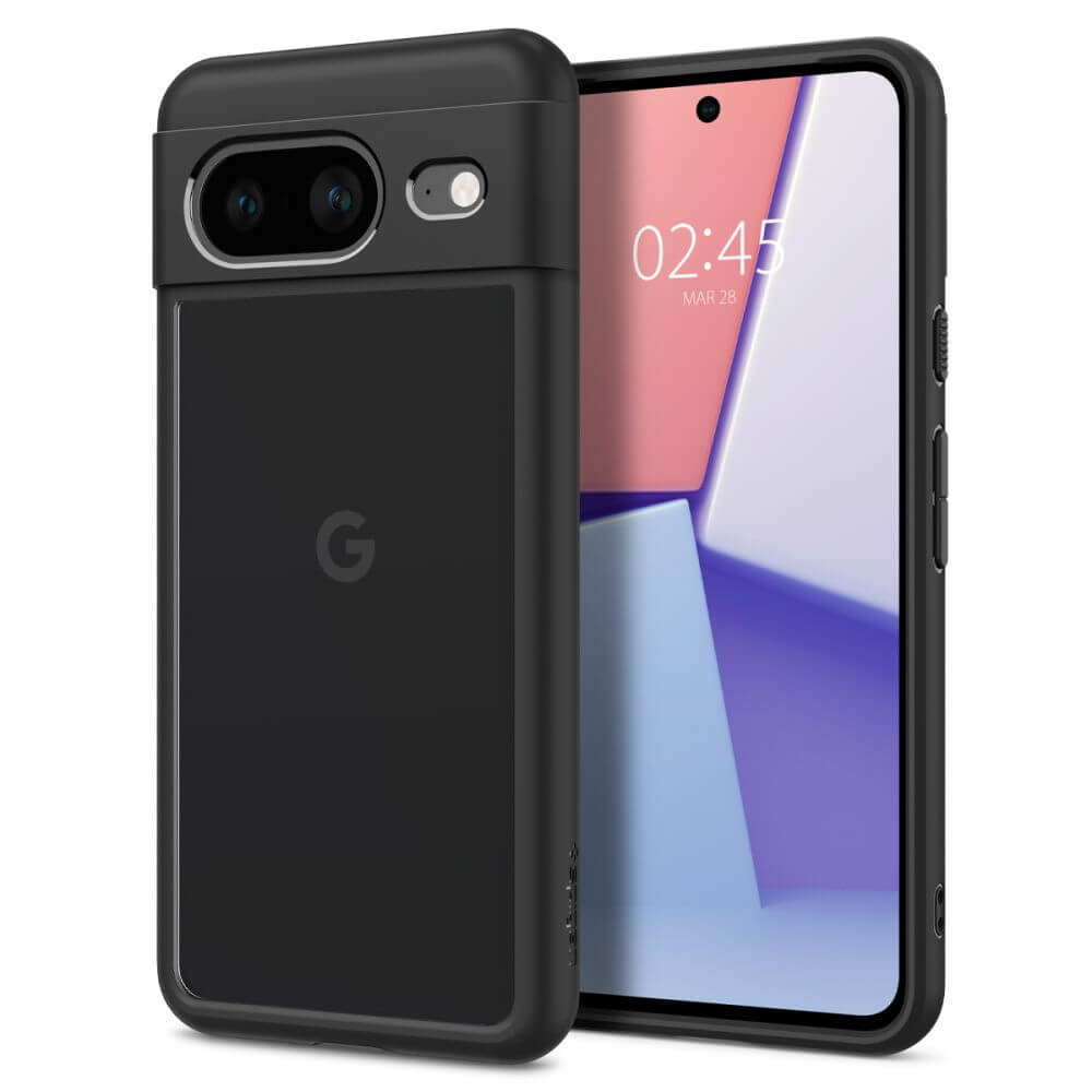 Противоударен Калъф за Google Pixel 8, Spigen Ultra Hybrid Case, Черен