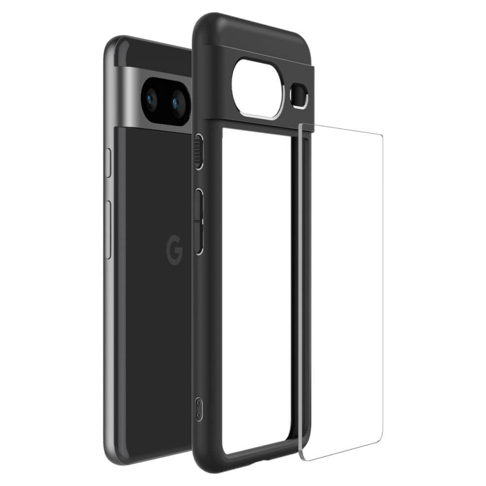 Противоударен Калъф за Google Pixel 8, Spigen Ultra Hybrid Case, Черен (5)