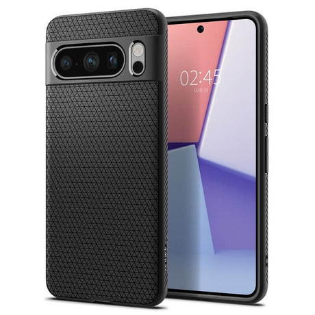 Противоударен Калъф за Google Pixel 8 Pro, Spigen Liquid Air Case, Черен