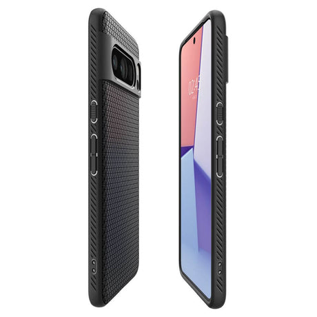 Противоударен Калъф за Google Pixel 8 Pro, Spigen Liquid Air Case, Черен (6)