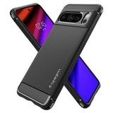 Противоударен Калъф за Google Pixel 8 Pro, Spigen Rugged Armor Case, Черен (5)