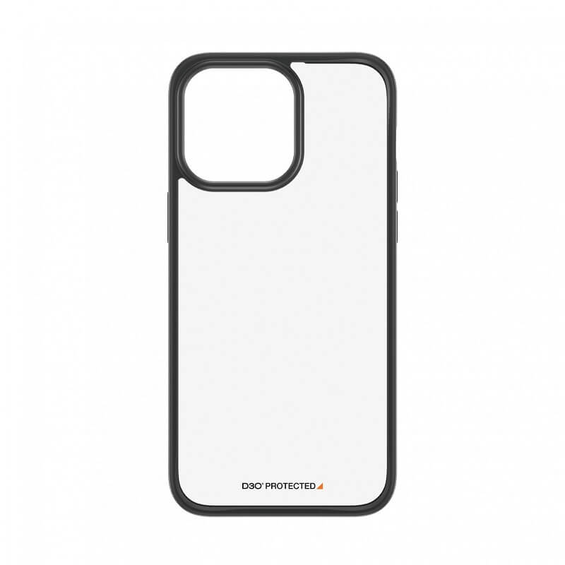 Противоударен Калъф за iPhone 15 Pro Max, Panzer Clear Case, Черен (4)