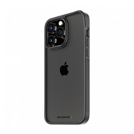 Противоударен Калъф за iPhone 15 Pro, Panzer Clear Case, Черен (2)