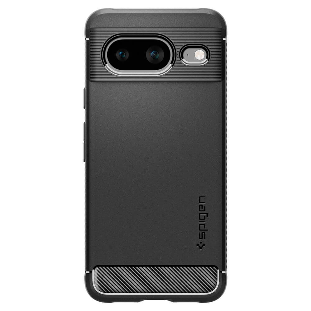 Противоударен Калъф за Google Pixel 8, Spigen Rugged Armor Case, Черен (2)
