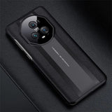 Кожен Калъф за Honor Magic 5 Pro, GKK Leather Design Case, Черен (2)