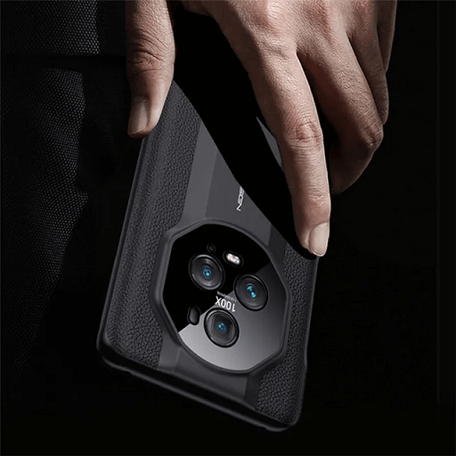 Кожен Калъф за Honor Magic 5 Pro, GKK Leather Design Case, Черен (4)