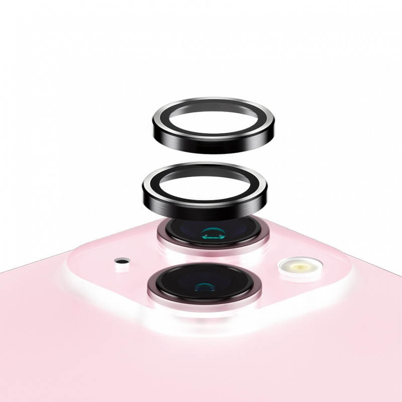 Протектор за Камерата на iPhone 15 Plus, PanzerGlass PicturePerfect Ring, Черен (2)