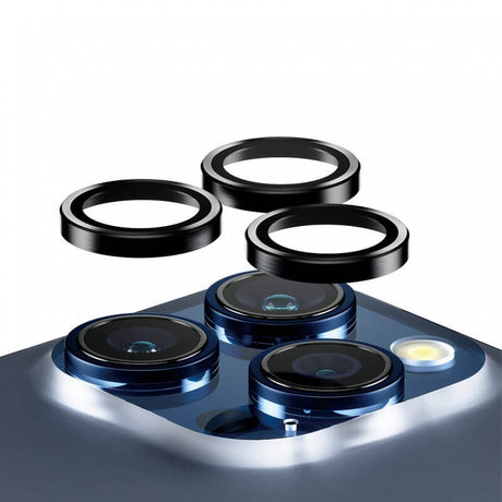 Протектор за Камерата на iPhone 15 Pro, PanzerGlass PicturePerfect Ring, Черен (2)