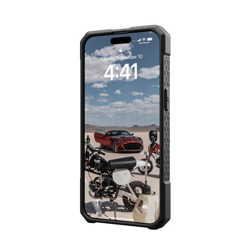 MagSafe Противоударен Калъф за iPhone 15 Pro, UAG Monarch Pro Kevlar Case, Зелен (4)