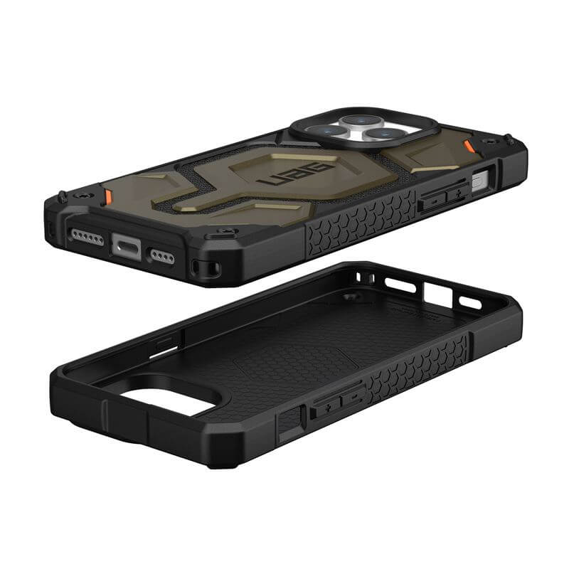 MagSafe Противоударен Калъф за iPhone 15 Pro Max, UAG Monarch Pro Kevlar Case, Зелен (5)
