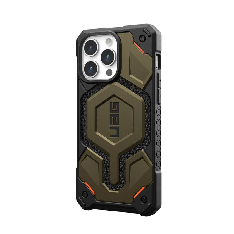 MagSafe Противоударен Калъф за iPhone 15 Pro, UAG Monarch Pro Kevlar Case, Зелен (2)