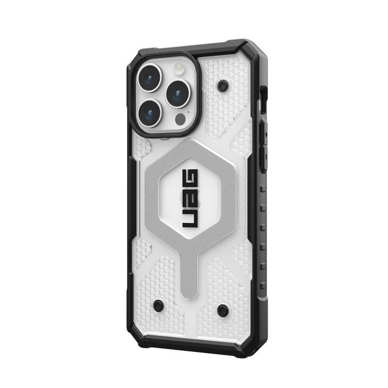 Magsafe Противоударен Калъф за iPhone 15 Pro, UAG Pathfinder Ice Case, Черен (3)
