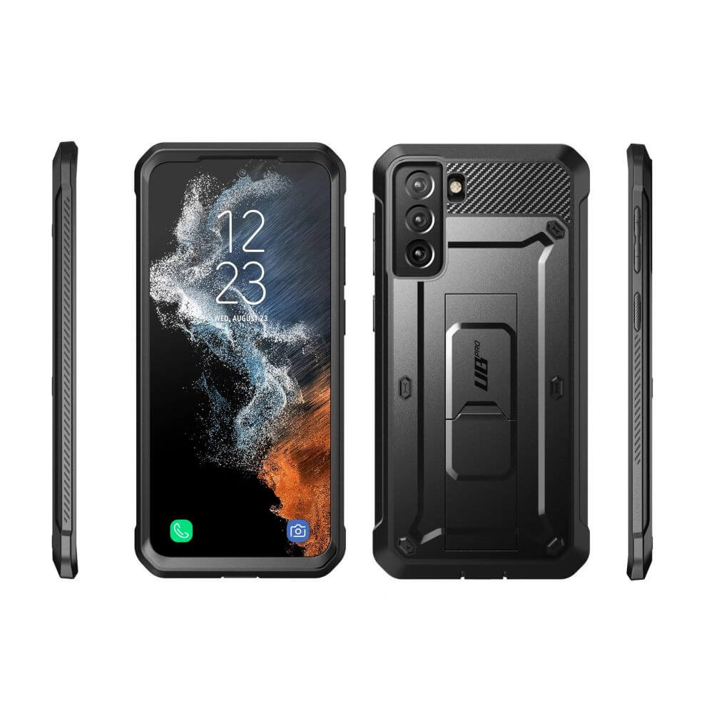 Противоударен Калъф за Samsung S22 Plus, Supcase Unicorn Beetle Pro, Черен (3)