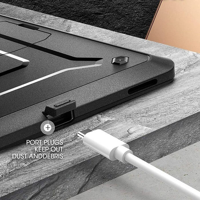 Противоударен Калъф за Samsung Tab S8 / S7, Supcase Unicorn Beetle Pro Case, Черен (4)