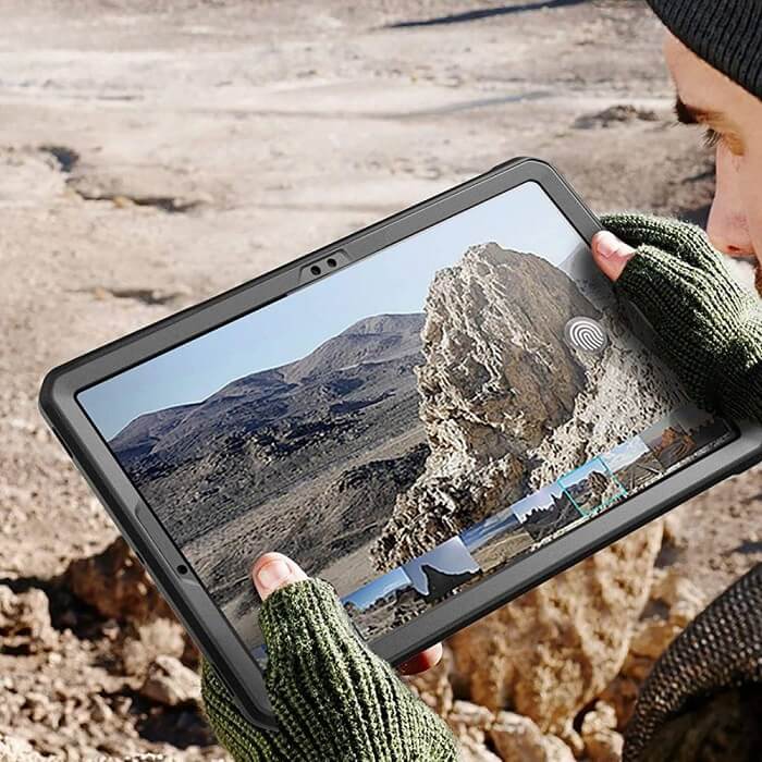 Противоударен Калъф за Samsung Tab S8 / S7, Supcase Unicorn Beetle Pro Case, Черен (6)