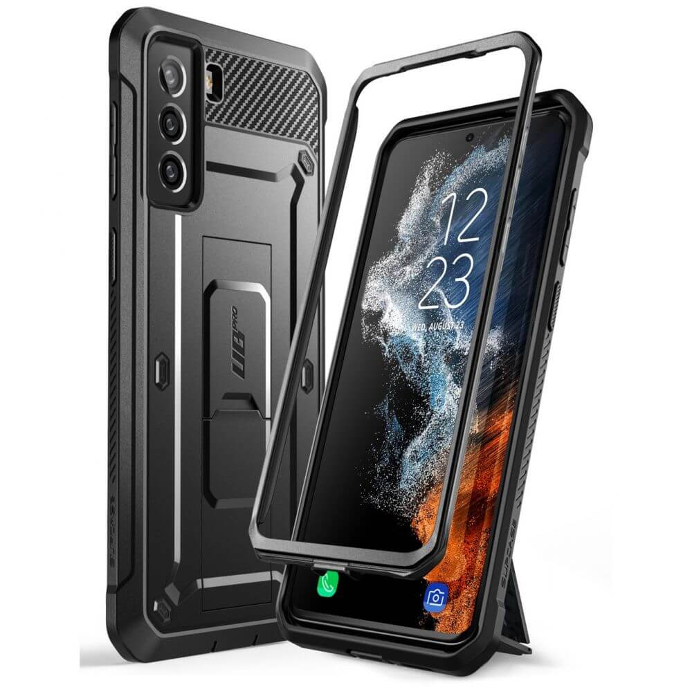 Противоударен Калъф за Samsung S22 Plus, Supcase Unicorn Beetle Pro, Черен