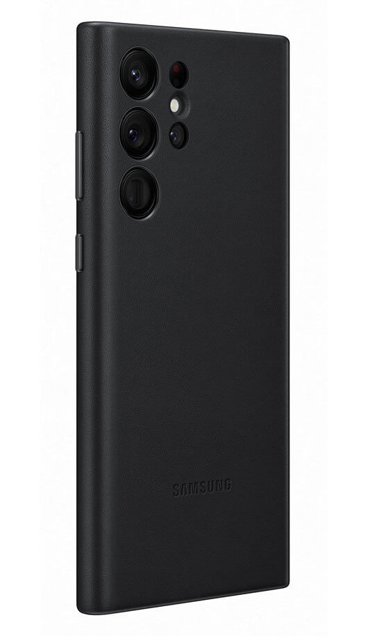 Оригинален Кожен Калъф за Samsung S22 Ultra, Leather Cover Case EF-VS908LBEGWW, Черен (2)