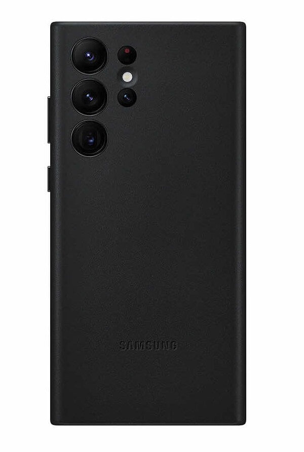 Оригинален Кожен Калъф за Samsung S22 Ultra, Leather Cover Case EF-VS908LBEGWW, Черен