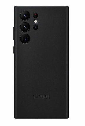 Оригинален Кожен Калъф за Samsung S22 Ultra, Leather Cover Case EF-VS908LBEGWW, Черен