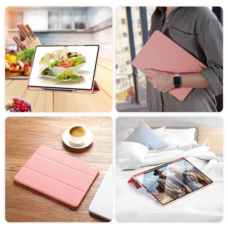 Калъф с Pen Поставка за Samsung Tab S8 Ultra, Dux Ducis Domo Case, Розов (6)