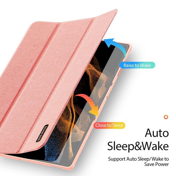 Калъф с Pen Поставка за Samsung Tab S8 Ultra, Dux Ducis Domo Case, Розов (2)
