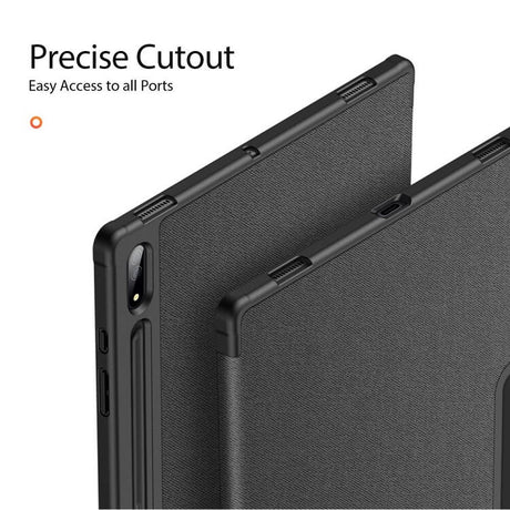Калъф с Pen Поставка за Samsung Tab S8 Ultra, Dux Ducis Domo Case, Черен (5)