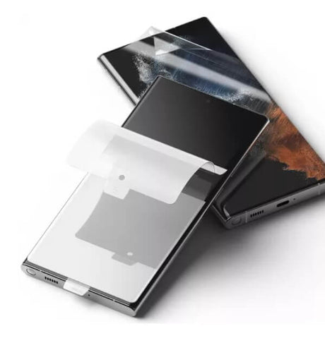 Гъвкав Протектор за Samsung S22 Ultra, Ringke Dual Easy Full Glass, Прозрачен (6)