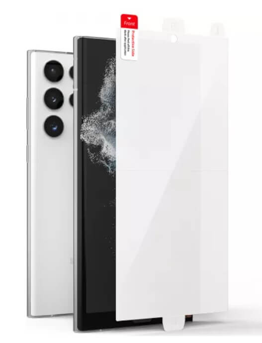 Гъвкав Протектор за Samsung S22 Ultra, Ringke Dual Easy Full Glass, Прозрачен (2)