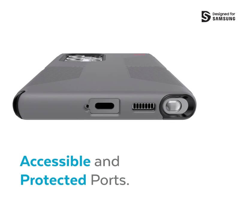 Противоударен Калъф за Samsung S22 Ultra, Speck Presidio 2 Grip Case, Сив (5)
