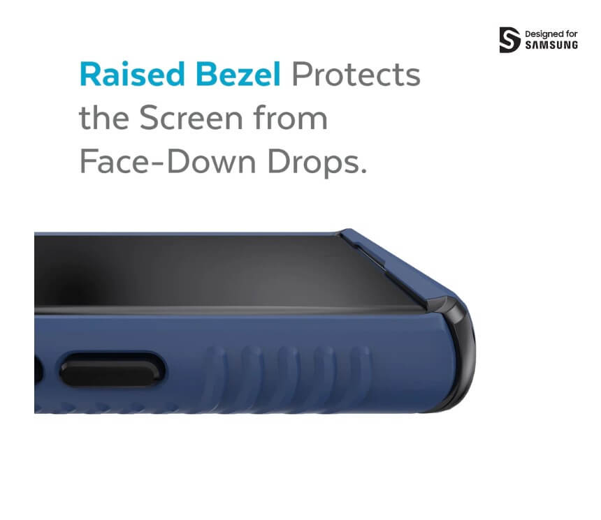 Противоударен Калъф за Samsung S22 Ultra, Speck Presidio 2 Grip Case, Син (3)