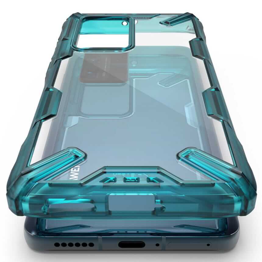 Противоударен Калъф за Huawei P40 Pro, Ringke Fusion X Case, Зелен (4)