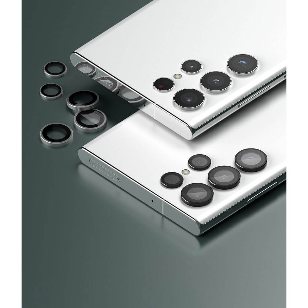Протектор за Камерата на Samsung S22 Ultra, Ringke Cam Lens Frame Glass, Черен (2)