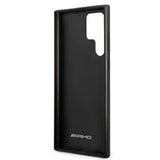 Кожен Калъф за Samsung S22 Ultra, Mercedes AMG Debossed Case, Черен (6)