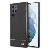 Карбонов Калъф за Samsung S22 Ultra, BMW M Triangles Case, Черен