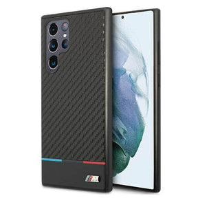 Карбонов Калъф за Samsung S22 Ultra, BMW M Triangles Case, Черен