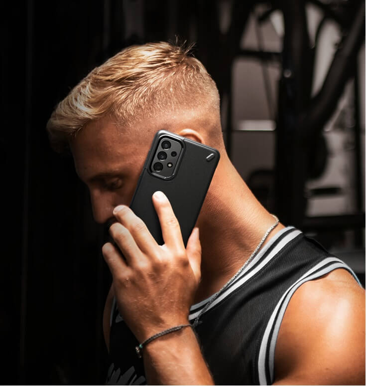 Противоударен Калъф за Samsung A73, Ringke Onyx Case, Черен (5)