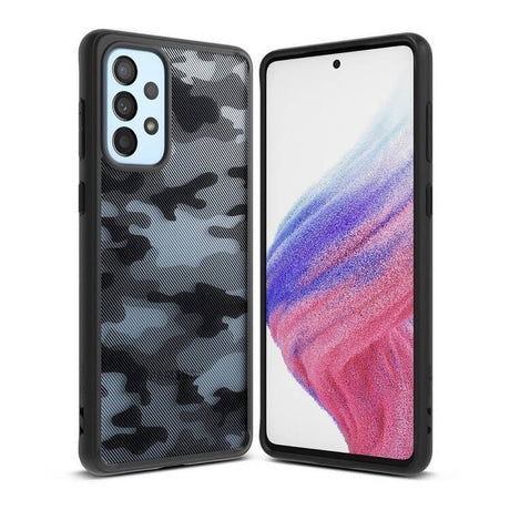 Противоударен Калъф за Samsung A73, Ringke Fusion Matte Camo, Черен