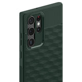 Противоударен Калъф за Samsung S22 Ultra, Spigen Caseology Parallax, Зелен (6)