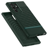 Противоударен Калъф за Samsung S22 Ultra, Spigen Caseology Parallax, Зелен (5)