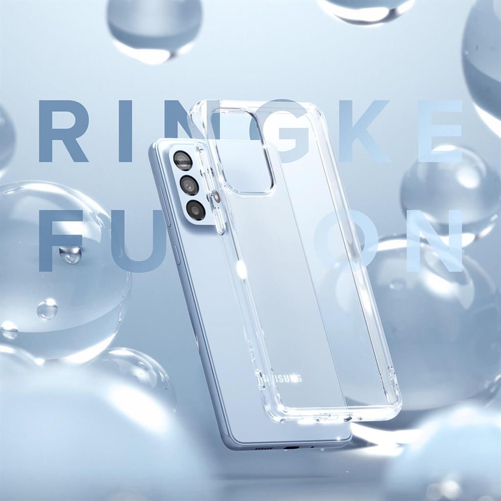 Противоударен Калъф за Samsung A73, Ringke Fusion Case, Прозрачен (6)