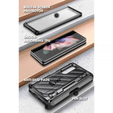 Противоударен Калъф за Samsung Z Fold 3, Supcase Unicorn Beetle Pro, Черен (3)