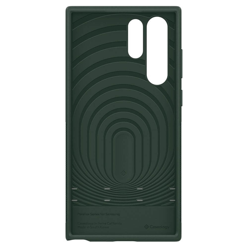 Противоударен Калъф за Samsung S22 Ultra, Spigen Caseology Parallax, Зелен (9)