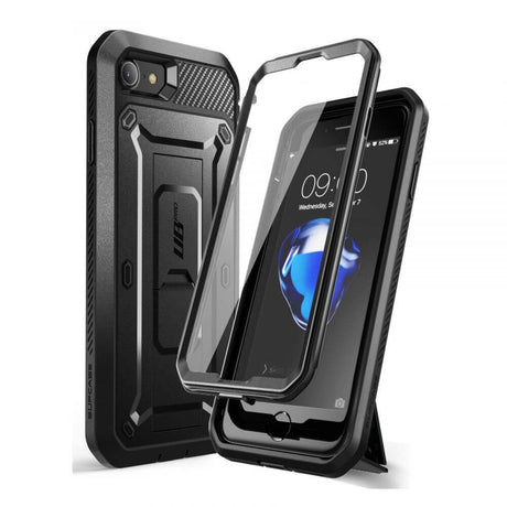 Противоударен Калъф за iPhone SE 2022/2020 8/7, Supcase Unicorn Beetle Pro, Черен