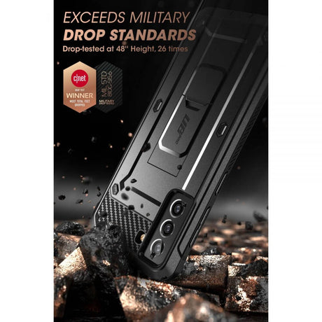 Противоударен Калъф за Samsung S21 FE, Supcase Unicorn Beetle Pro, Черен (6)