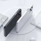 Тънък Матов Калъф за iPhone SE 2022/2020 8/7, Ultraslim Case, Черен (2)