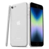 Тънък Матов Калъф за iPhone SE 2022/2020 8/7, Ultraslim Case, Бял