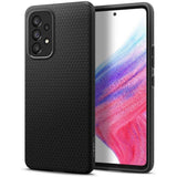 Противоударен Калъф за Samsung A53, Spigen Liquid Air Case, Черен