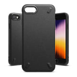 Противоударен Силиконов Калъф за iPhone SE 2022/2020 8/7, Ringke Onyx Case, Черен
